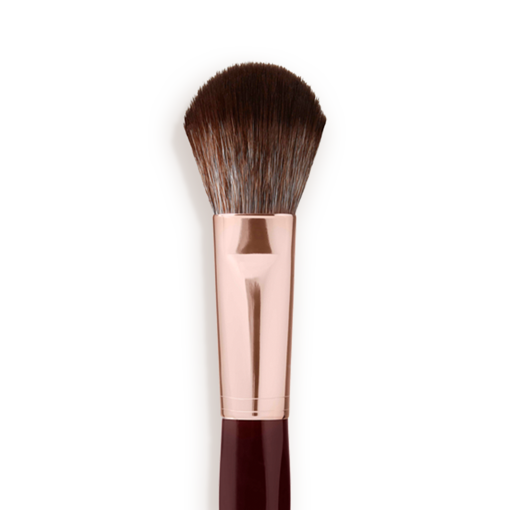 BRONZER & BLUSHER BRUSH - ROSE GOLD & NIGHT CRIMSON - View 2