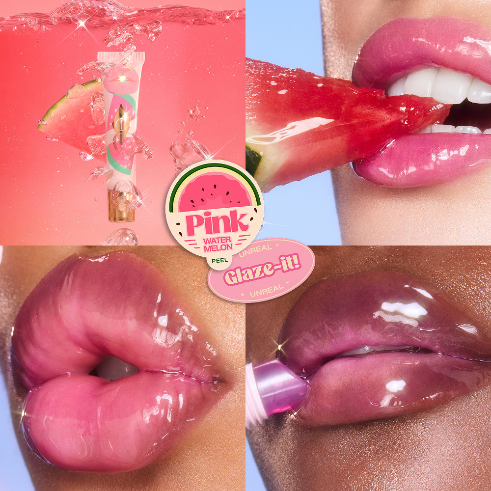 UNREAL LIPS HEALTHY GLOW NECTAR OIL - JUICYLICIOUS PINK WATERMELON - View 3
