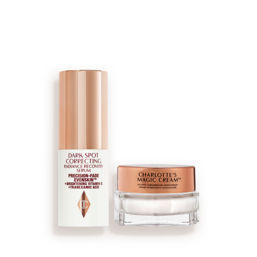 MINI DARK SPOT SERUM + CHARLOTTE’S MAGIC CREAM DUO - SKINCARE KIT