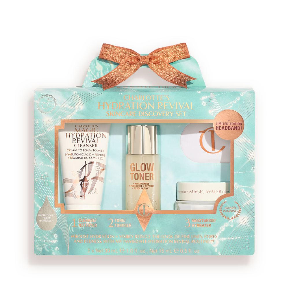 CHARLOTTE’S HYDRATION REVIVAL SKINCARE DISCOVERY SET - TRAVEL SIZE SKINCARE KIT - View 6