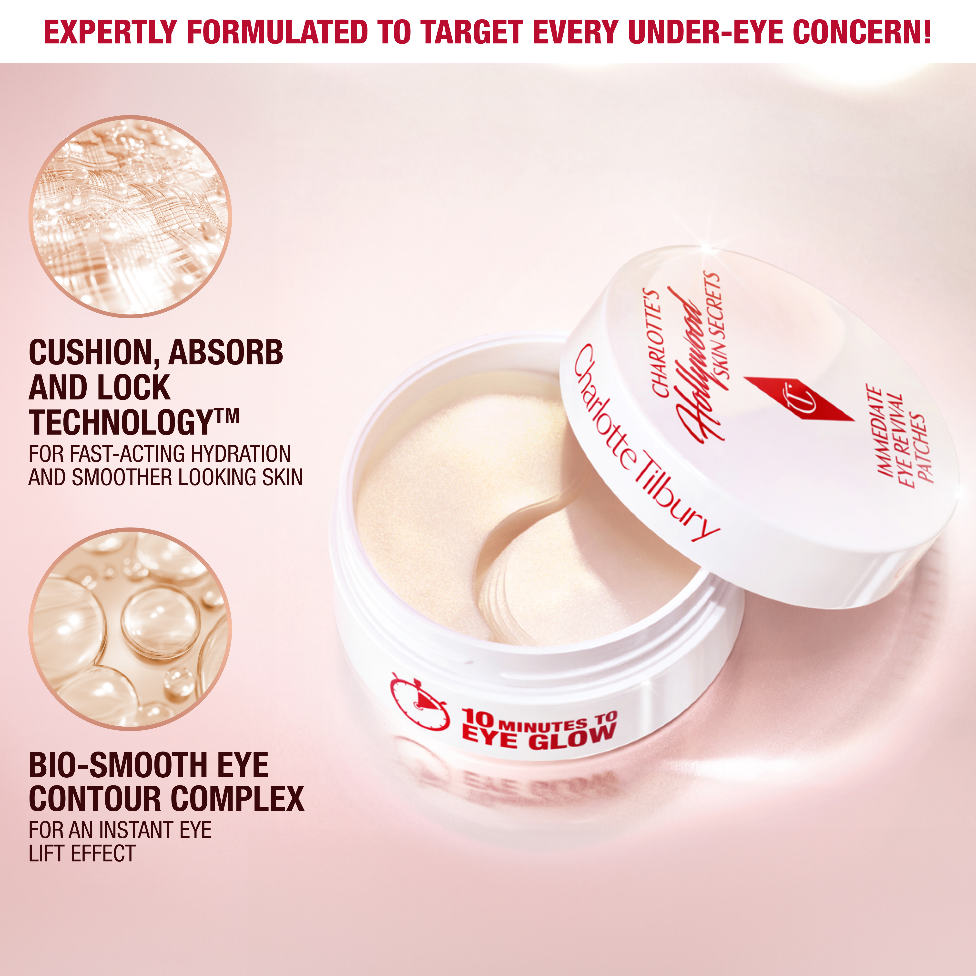 CHARLOTTE'S HOLLYWOOD SKIN SECRETS IMMEDIATE EYE REVIVAL PATCHES - 60 EYE - View 5